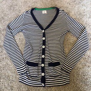Mini Boden Striped Cardigan Size 9-10